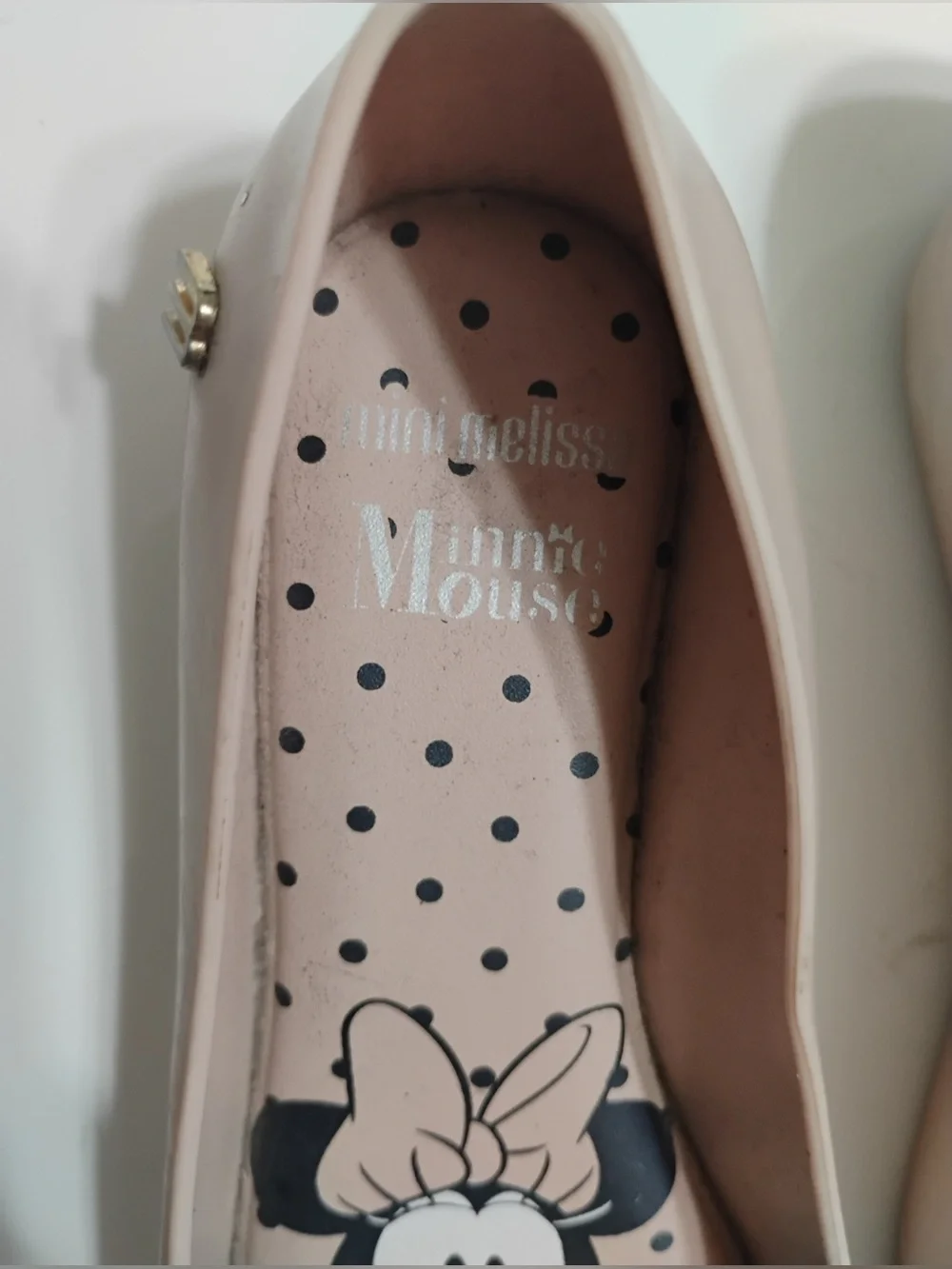 Mini Melissa Pink Minnie Mouse Jelly Ballet Flats Girls 4years old
